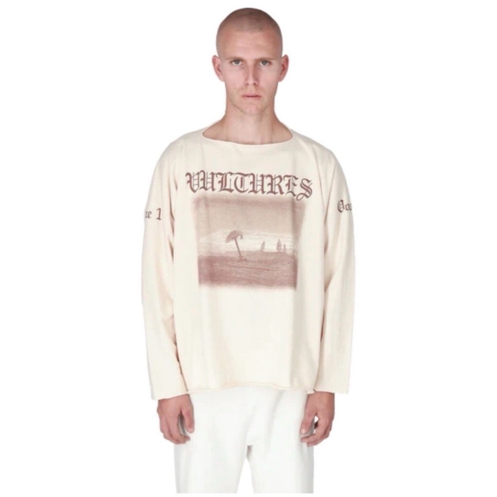 Kanye West Yeezy YZY Gosha Vultures Vol 1 Long Sleeve Shirt Size Size 2 L/XL